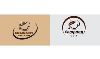Kaffee Geschäft Logo, Restaurant Logo, Unternehmen Logo, Geschäft Symbol Logo Design vektor