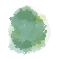 Grün Aquarell Farbe Schlaganfall Hintergrund Vektor Illustration