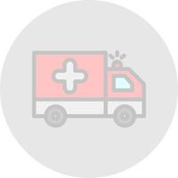 Krankenwagen-Vektor-Icon-Design vektor