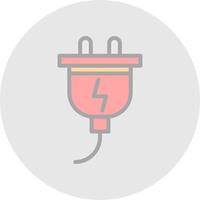 elektrische Stecker-Vektor-Icon-Design vektor