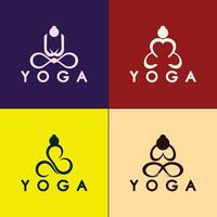 einfach Yoga Logo Symbol Vektor Design Vorlage