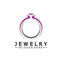 abstrakt Diamant zum Schmuck Geschäft Logo Design Konzept vektor