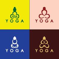 einfach Yoga Logo Symbol Vektor Design Vorlage