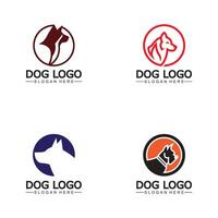 Hund Logo und Symbol Design Vektor Illustration