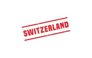 Schweiz Briefmarke Gummi mit Grunge Stil auf Weiß Hintergrund vektor