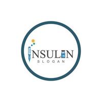 Insulin Logo und Symbol vektor