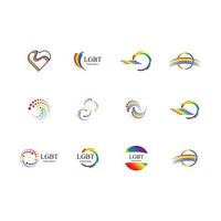 lgbt Logo und Symbol vektor