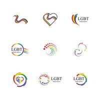 lgbt Logo und Symbol vektor