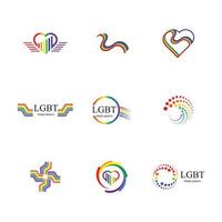 lgbt Logo und Symbol vektor