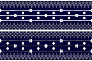 mörk blå och vit geometrisk etnisk sömlös mönster design för tapet, bakgrund, tyg, ridå, matta, Kläder, och omslag. vektor
