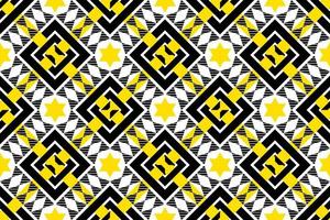 geometrisch ethnisch nahtlos Muster Design zum Hintergrund, Hintergrund, Stoff, Vorhang, Teppich, Kleidung, Batik, Verpackung. vektor