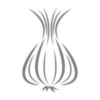 Knoblauch Symbol Logo Design vektor