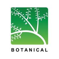 botanisch Logo Illustration zum Schönheit natürlich organisch Marke vektor