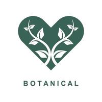 botanisch Logo Illustration zum Schönheit natürlich organisch Marke vektor