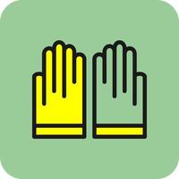 Hand-Handschuhe-Vektor-Icon-Design vektor