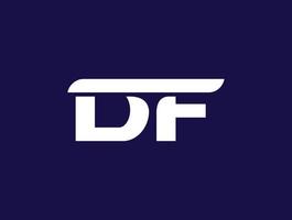 Brief df Logo Design zum Geschäft vektor