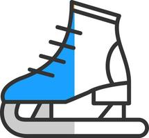 Eislaufen-Vektor-Icon-Design vektor