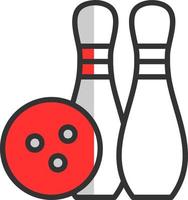 Bowling-Vektor-Icon-Design vektor