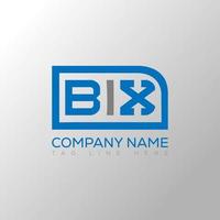 bix Brief Logo kreativ Design. bix einzigartig Design. vektor