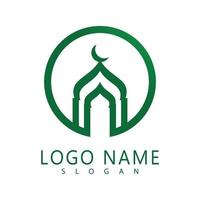 Ramadhan kareem affisch baner islamic tapet mousque logotyp ikon platt design vektor