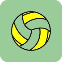 Volleyball-Vektor-Icon-Design vektor