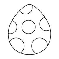 påsk ägg linje ikon. vektor