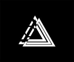 Dreieck Logo Design Konzept. Logo Design Element. abstrakt Prisma geometrisch gestalten Grafik Lager Illustration vektor