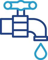 Wasserhahn-Vektor-Icon-Design vektor