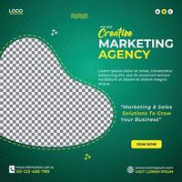Digital Marketing Agentur und korporativ Sozial Medien Post Vorlage Vektor Design