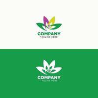 Unternehmen Webseite minimal Logo Design oder Natur Logo oder Symbol Design vektor