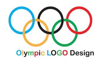 olympisch Spiel Logo Design vektor