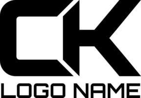 ck Initiale Logo Design Vektor