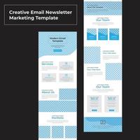 Digital Email Newsletter Marketing Vorlage vektor