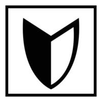 skydd symbol ikon vektor
