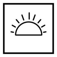 ikon för Sol ikon för dagsljus vektor