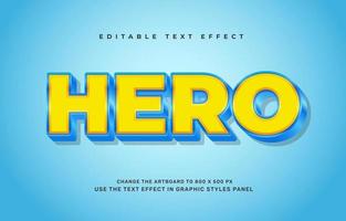 Superhelden-Texteffekt vektor