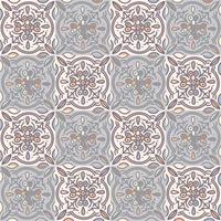 ethnisch Blumen- Mosaik Fliese. abstrakt geometrisch Zier nahtlos Muster. Jahrgang dekorativ Ornament. vektor