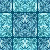 Talavera Muster. indisch Patchwork. Türkisch Ornament. marokkanisch Fliese Mosaik. vektor
