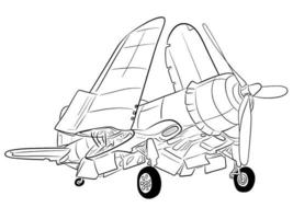 Illustration des Kampfflugzeugvektors vektor