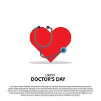 nationell läkares dag, lämplig för bakgrund, baner, affisch, hemsida vektor
