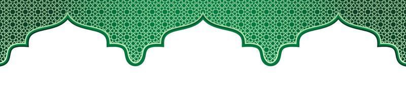 islamic prydnad mall rubrik eller sidfot för bakgrund, baner, affisch, omslag design, social media utfodra, berättelser. ramadan kareem och eid mubarak 2023 begrepp vektor