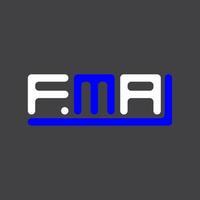 fma brev logotyp kreativ design med vektor grafisk, fma enkel och modern logotyp.