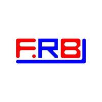 frb Brief Logo kreativ Design mit Vektor Grafik, frb einfach und modern Logo.
