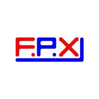 fpx brev logotyp kreativ design med vektor grafisk, fpx enkel och modern logotyp.