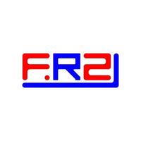 frz Brief Logo kreativ Design mit Vektor Grafik, frz einfach und modern Logo.