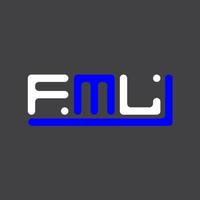 fml Brief Logo kreativ Design mit Vektor Grafik, fml einfach und modern Logo.