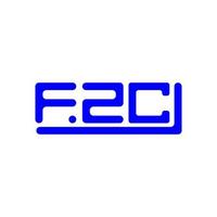 fzc Brief Logo kreativ Design mit Vektor Grafik, fzc einfach und modern Logo.