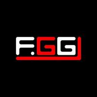 fgg Brief Logo kreativ Design mit Vektor Grafik, fgg einfach und modern Logo.