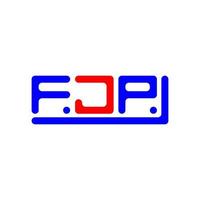 fjp Brief Logo kreativ Design mit Vektor Grafik, fjp einfach und modern Logo.