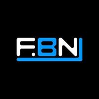 fbn brev logotyp kreativ design med vektor grafisk, fbn enkel och modern logotyp.